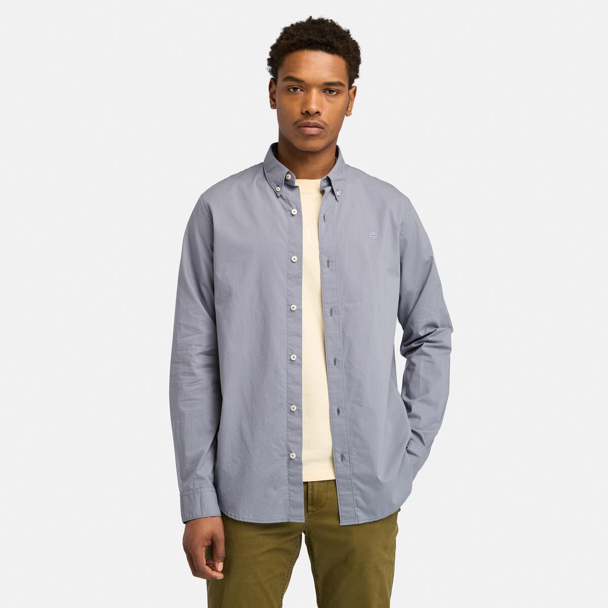 Men's Solid Poplin Shirt