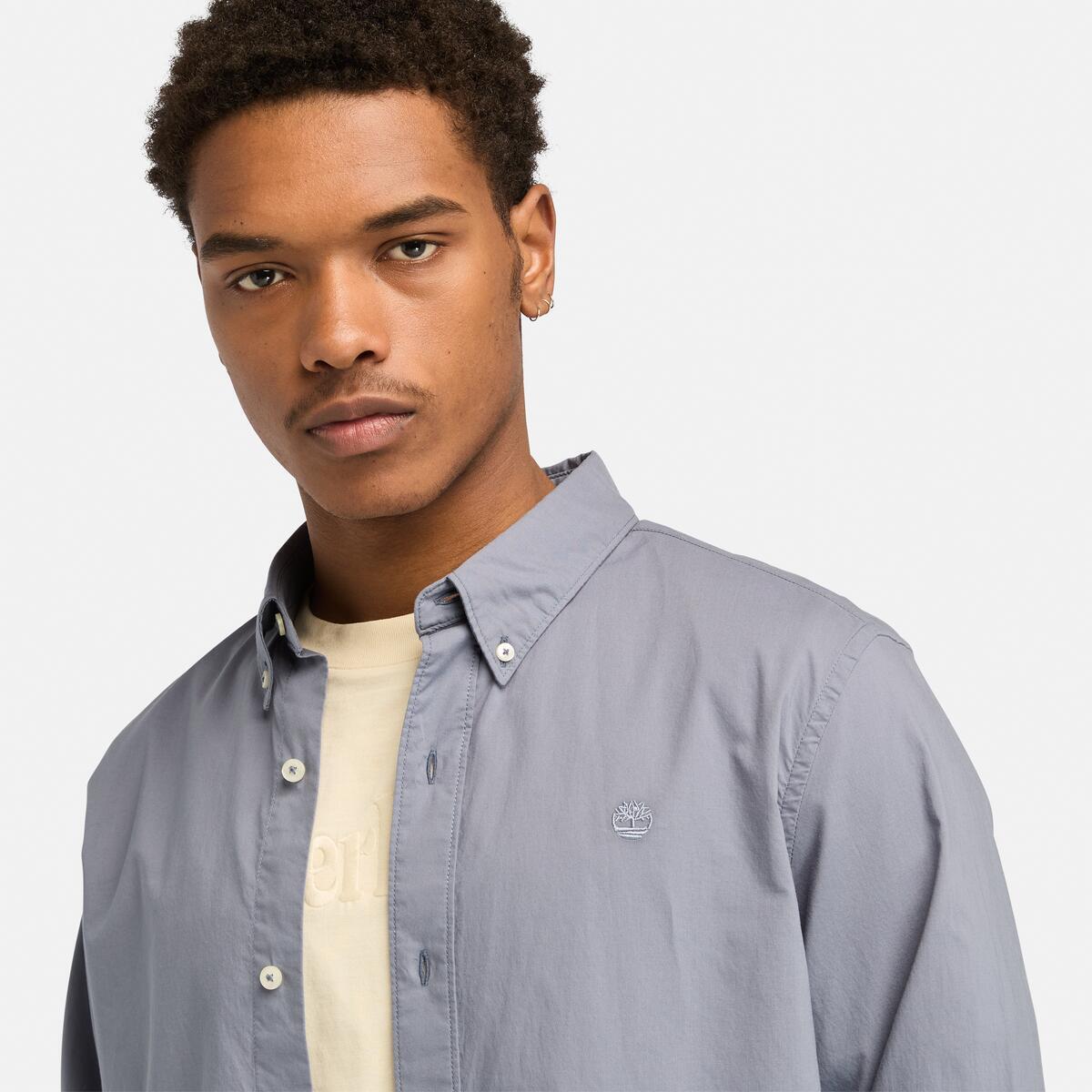 Men's Solid Poplin Shirt