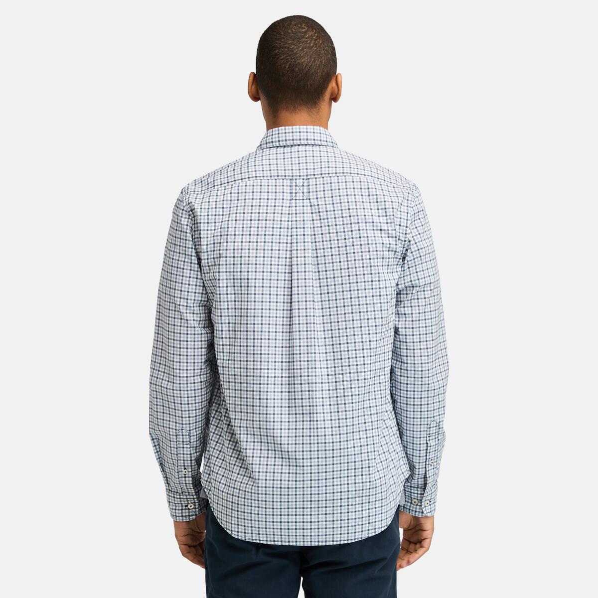 Men's Stretch Poplin Gingham Shirt