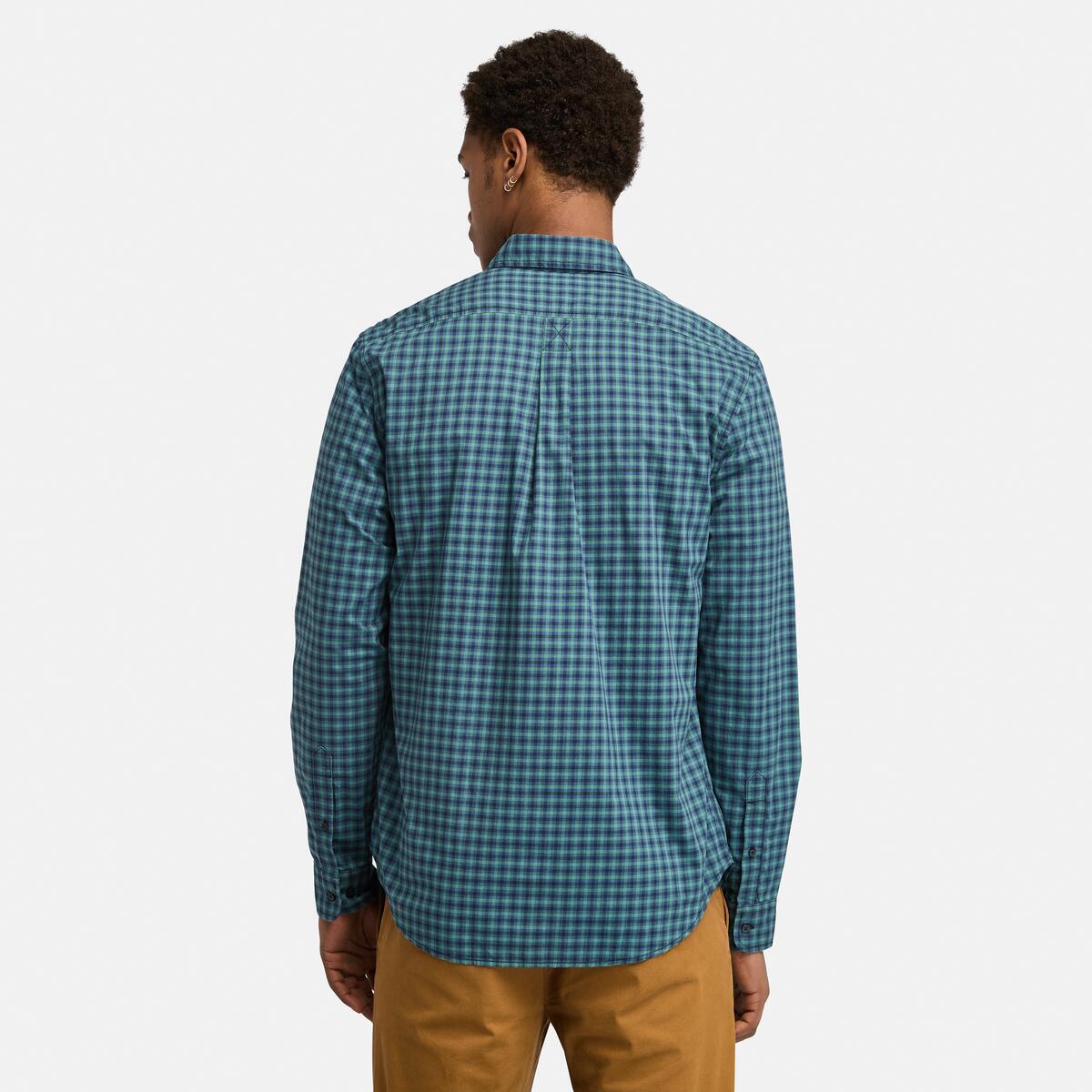 Men's Stretch Poplin Gingham Shirt